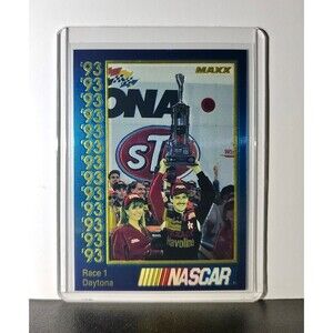 Race 1 Daytona YR 1993 Maxx Premier Plus Racing #179 NASCAR Card